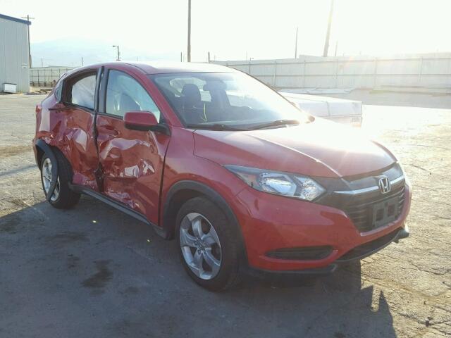 3CZRU6H37GM722807 - 2016 HONDA HR-V LX RED photo 1