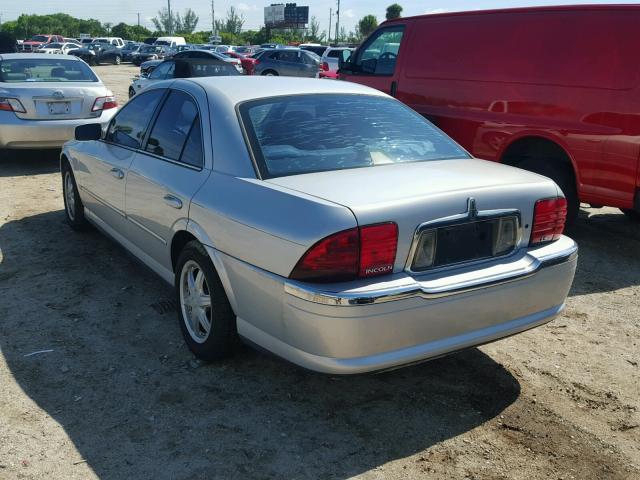 1LNHM86S8YY758451 - 2000 LINCOLN LS SILVER photo 3