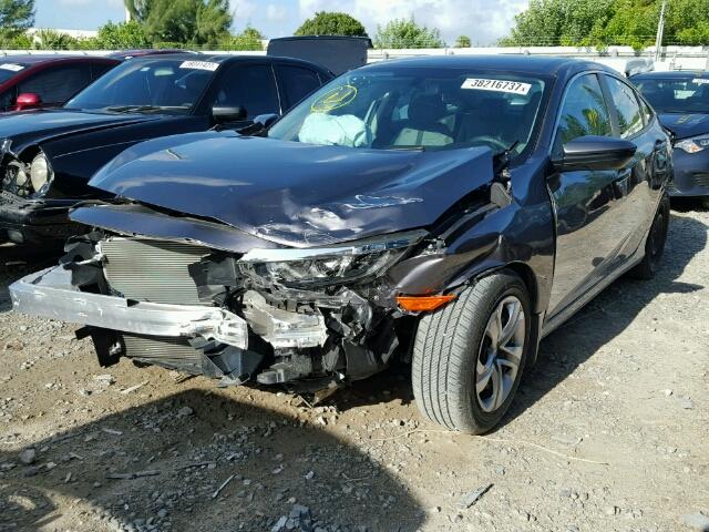 19XFC2F54GE056718 - 2016 HONDA CIVIC LX GRAY photo 2