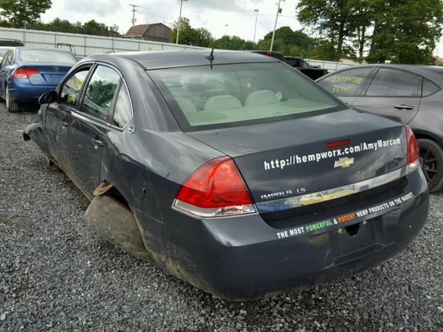 2G1WB58N089180432 - 2008 CHEVROLET IMPALA LS CHARCOAL photo 3