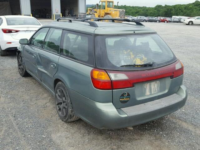 4S3BH625047302303 - 2004 SUBARU LEGACY L S GREEN photo 3