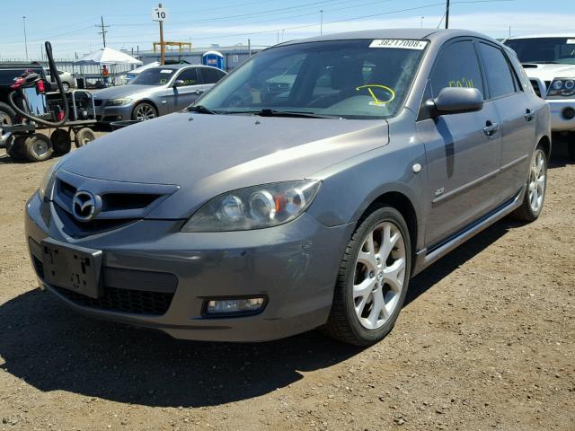 JM1BK343481777070 - 2008 MAZDA 3 HATCHBAC CHARCOAL photo 2