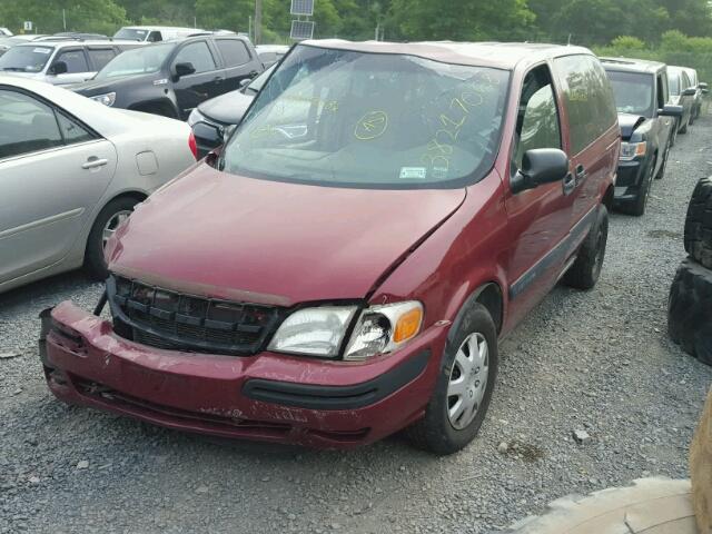 1GNDU03E94D200894 - 2004 CHEVROLET VENTURE BURGUNDY photo 2