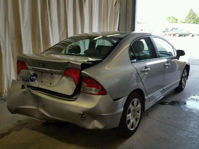 19XFA1F5XAE075006 - 2010 HONDA CIVIC LX SILVER photo 4