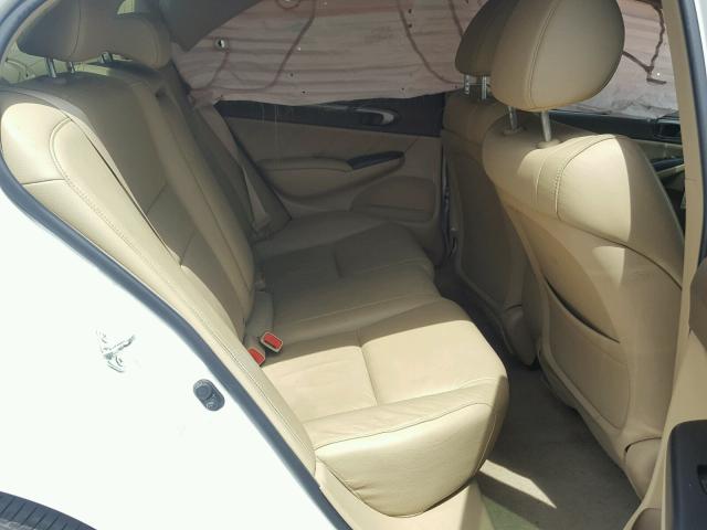 2HGFA16938H527414 - 2008 HONDA CIVIC EXL თეთრი ფოტო 6