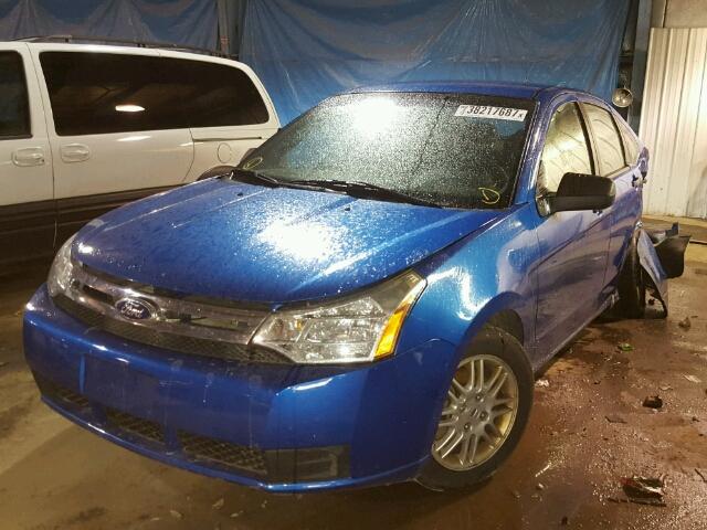 1FAHP3FN4BW189518 - 2011 FORD FOCUS SE BLUE photo 2