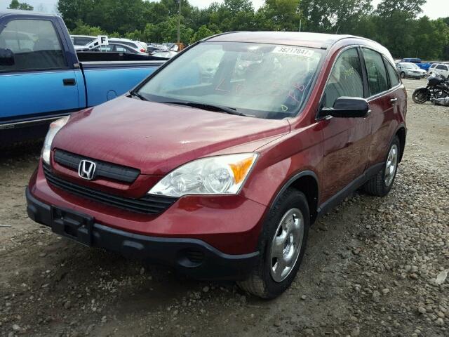 JHLRE48347C011657 - 2007 HONDA CR-V RED photo 2