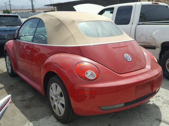 3VWPF31Y78M400050 - 2008 VOLKSWAGEN NEW BEETLE 红色 照片 3