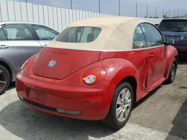 3VWPF31Y78M400050 - 2008 VOLKSWAGEN NEW BEETLE 红色 照片 4