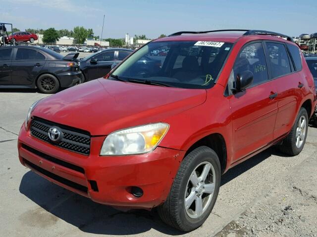 JTMBD33V675077216 - 2007 TOYOTA RAV4 RED photo 2