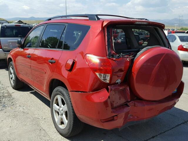 JTMBD33V675077216 - 2007 TOYOTA RAV4 RED photo 3