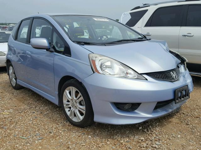 JHMGE88689S060115 - 2009 HONDA FIT SPORT BLUE photo 1