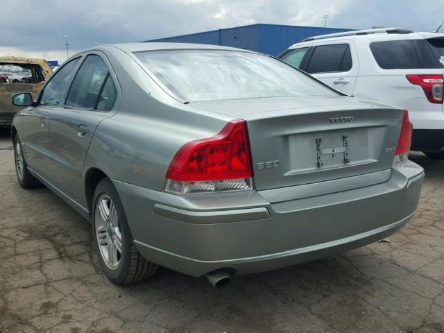 YV1RS592262556871 - 2006 VOLVO S60 2.5T GREEN photo 3