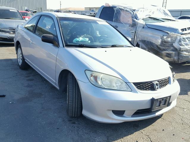 1HGEM22564L011072 - 2004 HONDA CIVIC LX SILVER photo 1