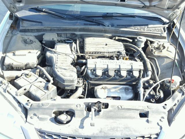 1HGEM22564L011072 - 2004 HONDA CIVIC LX SILVER photo 7