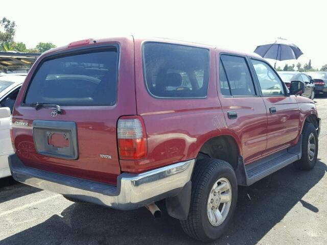 JT3GM84R8X0040416 - 1999 TOYOTA 4RUNNER RED photo 4