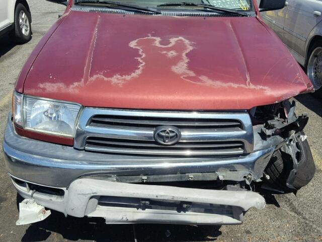 JT3GM84R8X0040416 - 1999 TOYOTA 4RUNNER RED photo 7