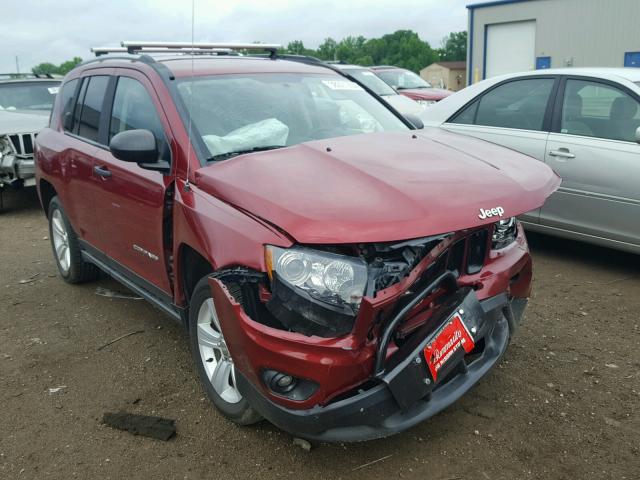 1C4NJDBB7ED621762 - 2014 JEEP COMPASS SP RED photo 1