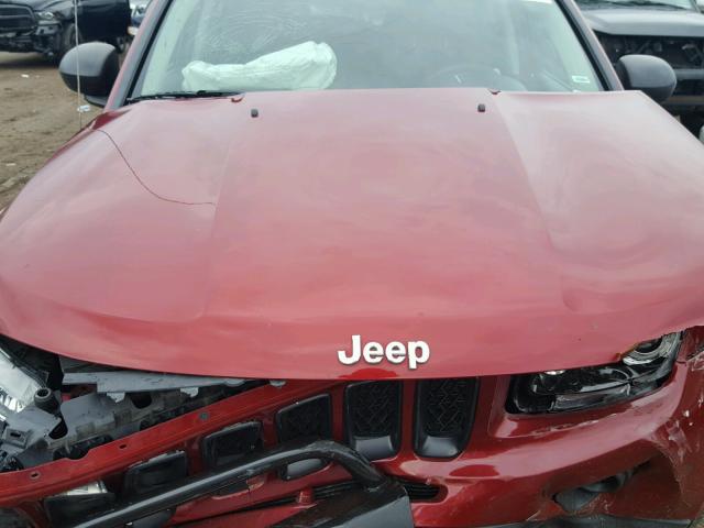 1C4NJDBB7ED621762 - 2014 JEEP COMPASS SP RED photo 7