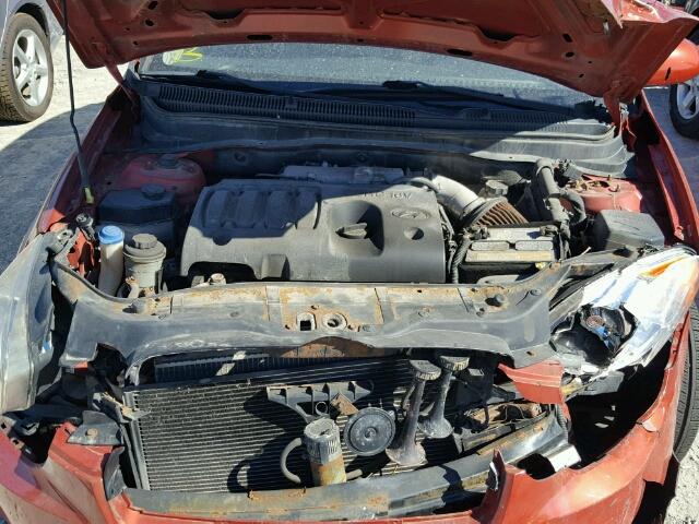 KMHCN35C69U130532 - 2009 HYUNDAI ACCENT SE ORANGE photo 7