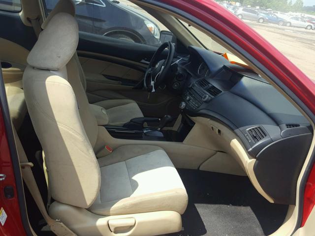 1HGCS12398A015169 - 2008 HONDA ACCORD LX- RED photo 5