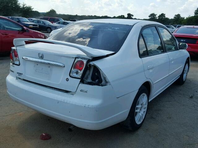 2HGES26702H612344 - 2002 HONDA CIVIC WHITE photo 4