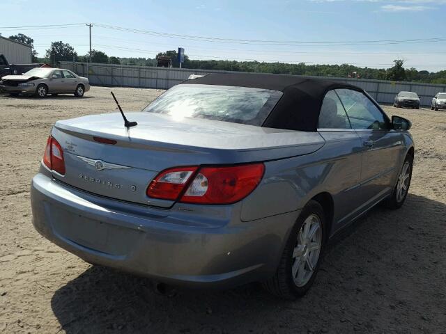 1C3LC55R88N225603 - 2008 CHRYSLER SEBRING TO BLUE photo 4