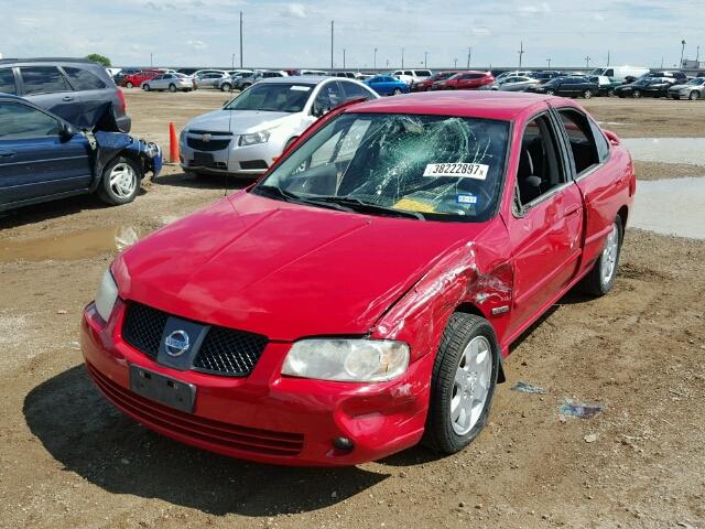 3N1CB51D66L456945 - 2006 NISSAN SENTRA 1.8 RED photo 2