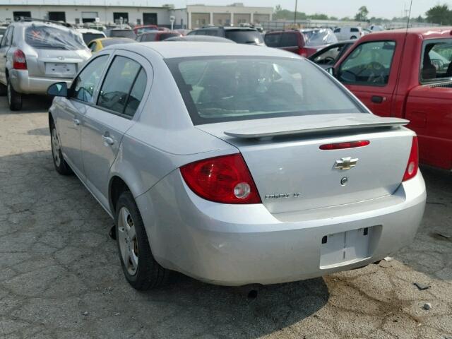 1G1AL55F977395859 - 2007 CHEVROLET COBALT SILVER photo 3