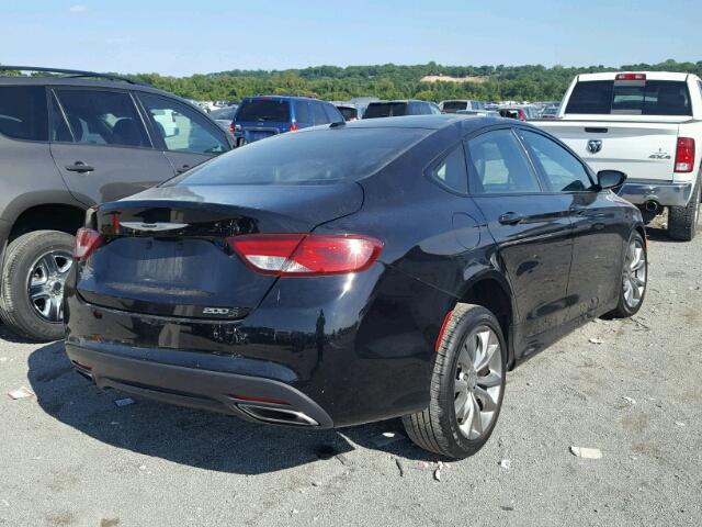 1C3CCCBB5FN585274 - 2015 CHRYSLER 200 S BLACK photo 4