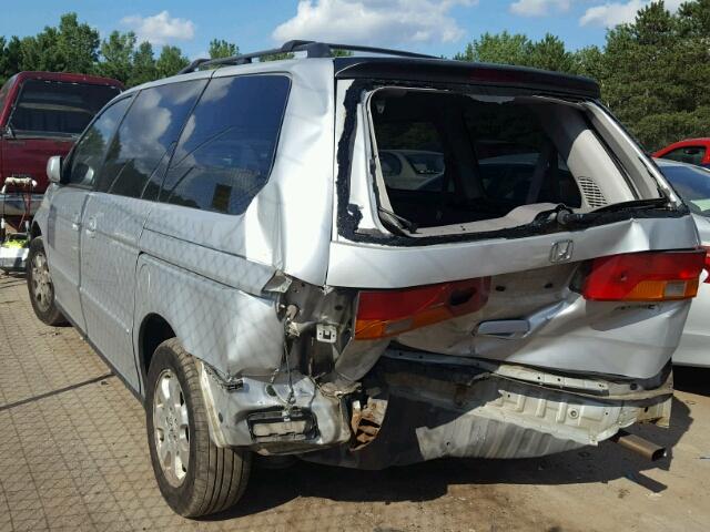 5FNRL18804B088120 - 2004 HONDA ODYSSEY SILVER photo 3