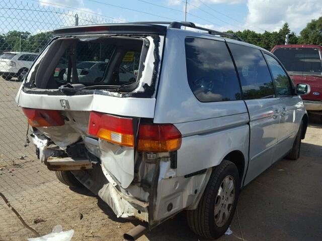 5FNRL18804B088120 - 2004 HONDA ODYSSEY SILVER photo 4