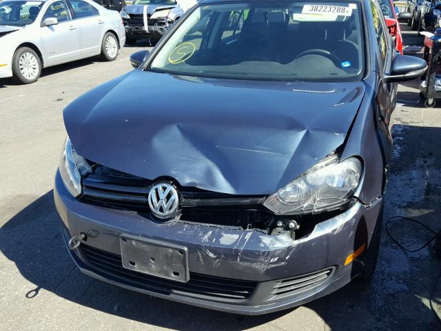 WVWDB7AJ4AW097049 - 2010 VOLKSWAGEN GOLF CHARCOAL photo 9
