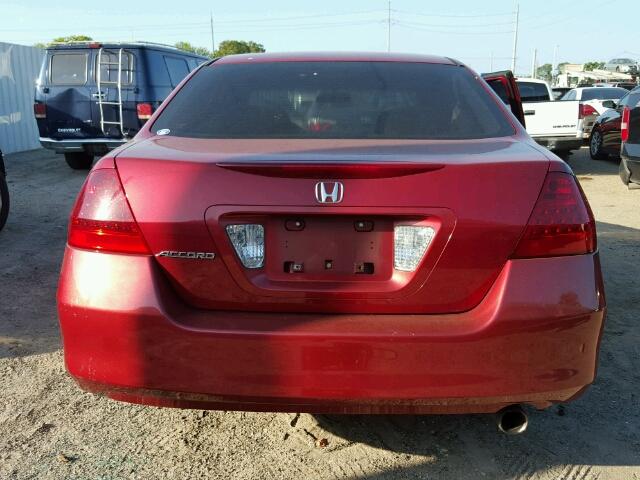 1HGCM56357A203035 - 2007 HONDA ACCORD SE RED photo 10