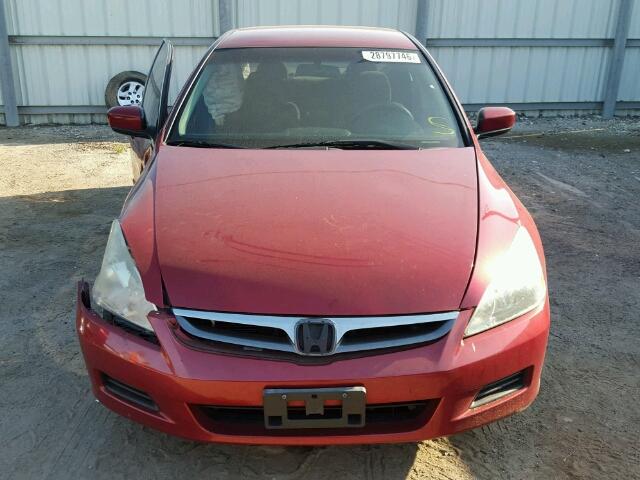 1HGCM56357A203035 - 2007 HONDA ACCORD SE RED photo 9