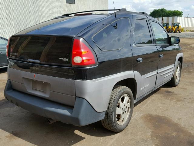 3G7DB03E21S534502 - 2001 PONTIAC AZTEK BLACK photo 4