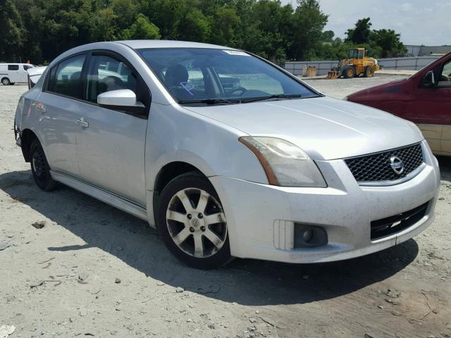 3N1AB6AP8AL706542 - 2010 NISSAN SENTRA SILVER photo 1