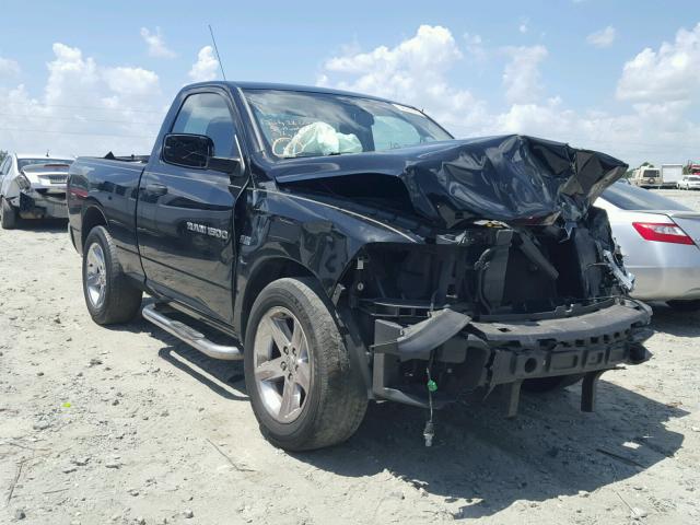 3C6JD6AT9CG215906 - 2012 DODGE RAM 1500 S BLACK photo 1