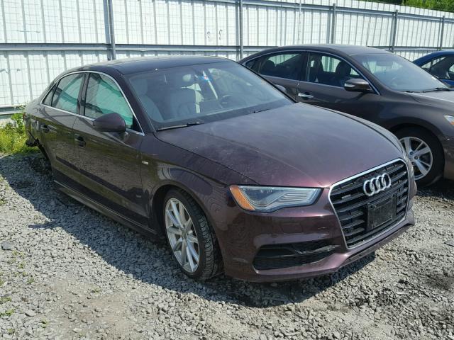 WAUKFGFF8F1050947 - 2015 AUDI A3 PRESTIG BURGUNDY photo 1