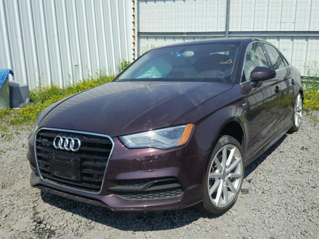 WAUKFGFF8F1050947 - 2015 AUDI A3 PRESTIG BURGUNDY photo 2