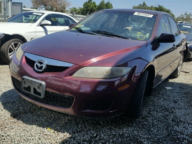 1YVHP80D965M53104 - 2006 MAZDA 6 BURGUNDY photo 2