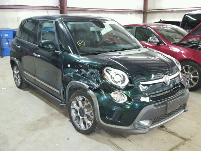 ZFBCFADH1EZ014125 - 2014 FIAT 500L TREKK GREEN photo 1