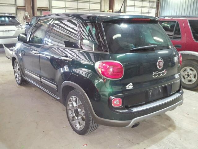 ZFBCFADH1EZ014125 - 2014 FIAT 500L TREKK GREEN photo 3