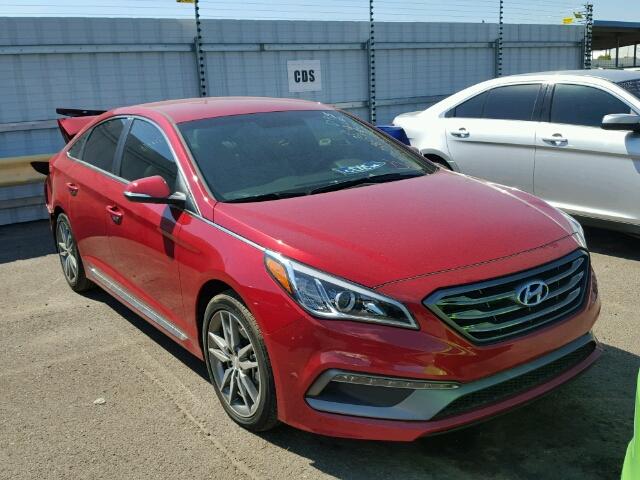 5NPE34AB4HH574149 - 2017 HYUNDAI SONATA SPO RED photo 1