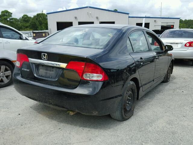 2HGFA1F53AH315275 - 2010 HONDA CIVIC BLACK photo 4