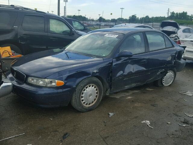 2G4WY55JXY1154485 - 2000 BUICK CENTURY BLUE photo 2