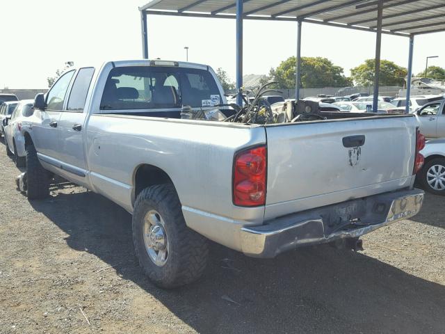 3D7KS28AX7G822604 - 2007 DODGE RAM 2500 S ვერცხლისფერი ფოტო 3