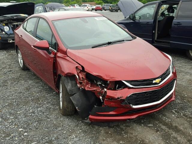 3G1BE5SM8HS563317 - 2017 CHEVROLET CRUZE LT RED photo 1