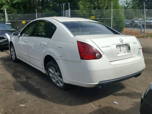 1N4BA41E97C816209 - 2007 NISSAN MAXIMA SE WHITE photo 3