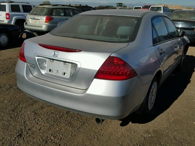 1HGCM56147A179308 - 2007 HONDA ACCORD VAL SILVER photo 4